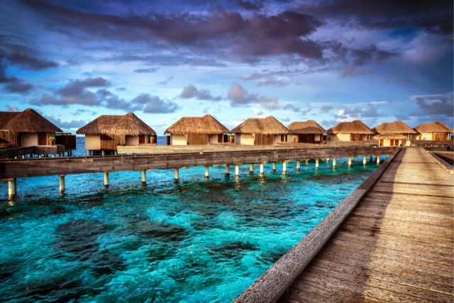 Overwater bungalows